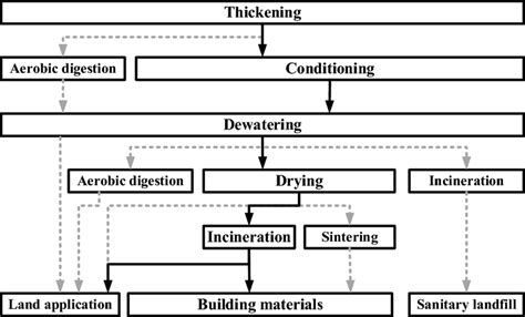 Key technical lines of sludge treatment and disposal in China | Download Scientific Diagram