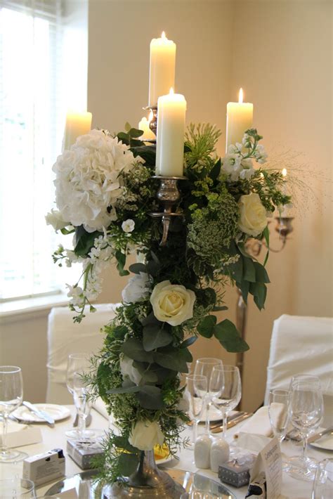 Flower Design Table Centrepieces: Baroque Style Candelabras