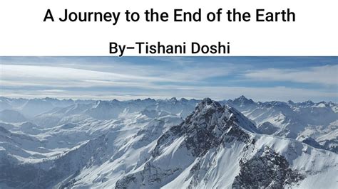 A Journey to the End of the Earth. Lesson for class 12th. - YouTube