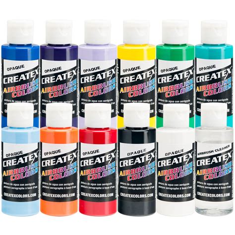 Createx 2 oz Multi-color Semi-Gloss Watercolor Art Paint (12 Pieces ...