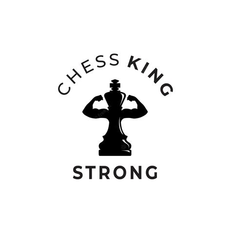 Premium Vector | Strong king chess illustration logo design inspiration