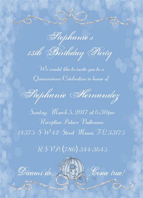 Cinderella Quinceanera Invitations Cinderella by UtopianSociety ...