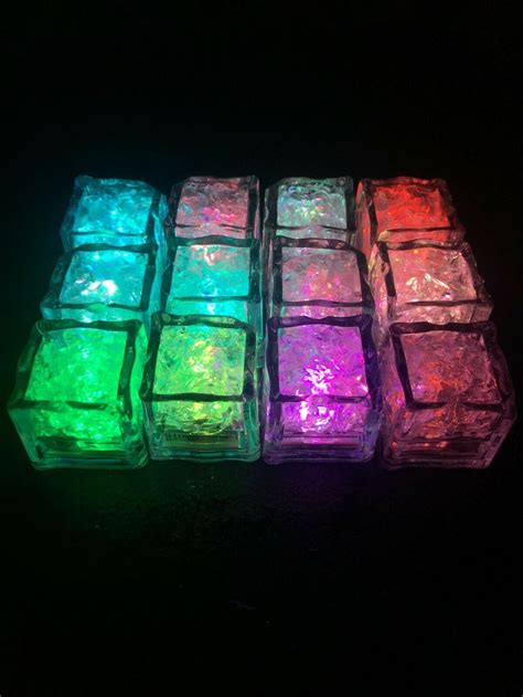 12 pcs Ice Cubes Led light up Party lights | Etsy