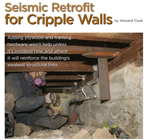 Seismic Retrofit of Cripple Walls - Bay Area Retrofit