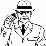 Spy Coloring Page 56243 44493 sketch template