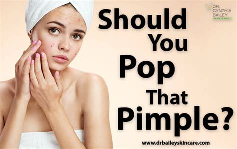 Learn when to pop that pimple and when to leave it alone!