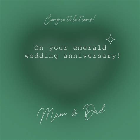 Happy Emerald Wedding Anniversary To Mum And Dad Confetti-exploding Gr – Boomf