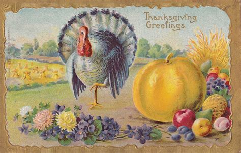 Cottage and Broome: Vintage Thanksgiving Postcards