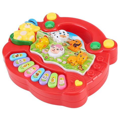 Mgaxyff Baby Musical Educational Piano Toy Animal Farm Developmental Music Toys Kids Children ...