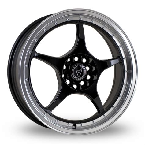 Wolfrace Olympic Black Polished 17" Alloy Wheels - Wheelbase