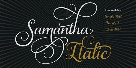 Samantha Script Italic PRO Fonts