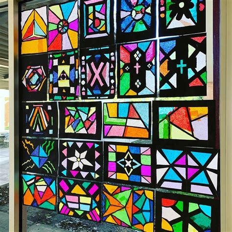 Tissue Paper Stained Glass Windows
