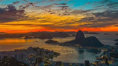 Sunrise At Dona Marta Viewpoint Christ The Redeemer