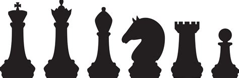 Black Color Chess Piece Set 17709383 Vector Art at Vecteezy