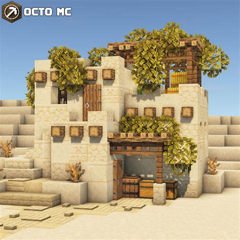 From IG: @octo_mc Cool sand themed adobe build of house / base in the desert! Really love the ...