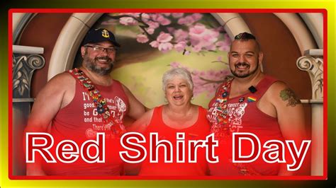 Red Shirt Day! #wdw #disney #redshirt #pride #magickingdom - YouTube