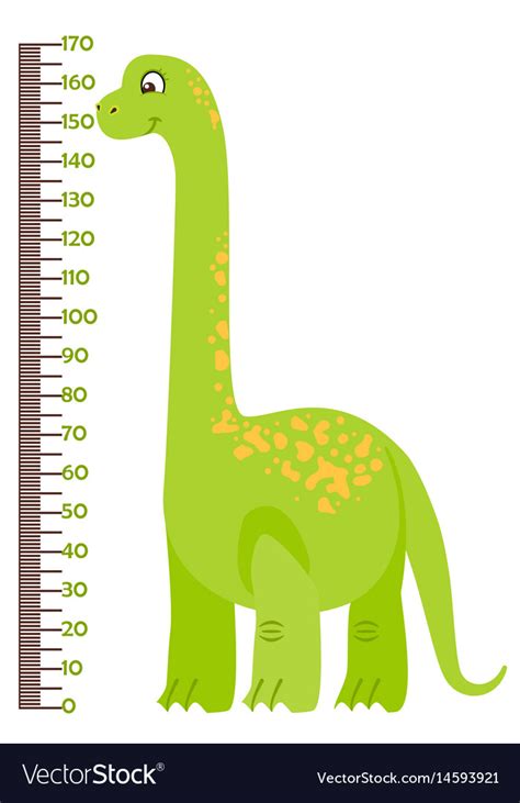 Kids height chart with Royalty Free Vector Image