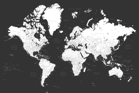 World Map With Countries Hd