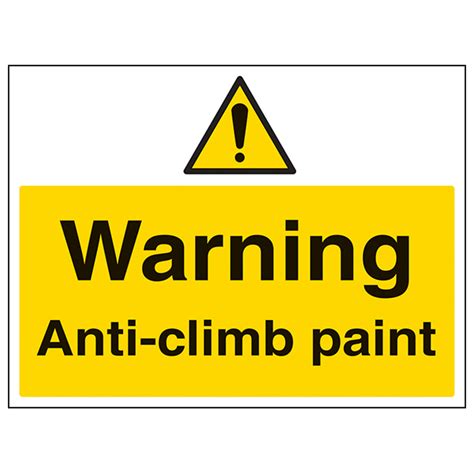 Warning Anti-Climb Paint - Large Landscape | Eureka Direct