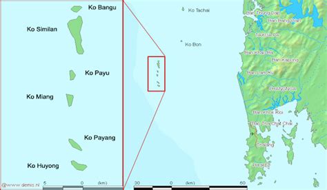 Similan islands map | RUSHKULT