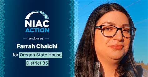 NIAC Action endorses Farrah Chaichi for Oregon State House District 35. – NIAC Action Pac