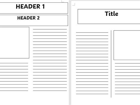 Newspaper Article Template Word Hq Printable Documents - Bank2home.com