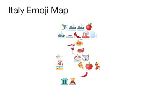 Italy Emoji Map. | Map, Emoji, Italy