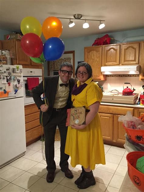 ellie and carl from up! | Cute couple halloween costumes, Couple halloween costumes, Halloween queen