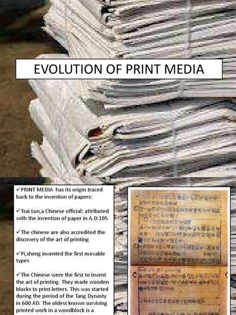 Evolution Print Media | PDF | Printing | Newspapers