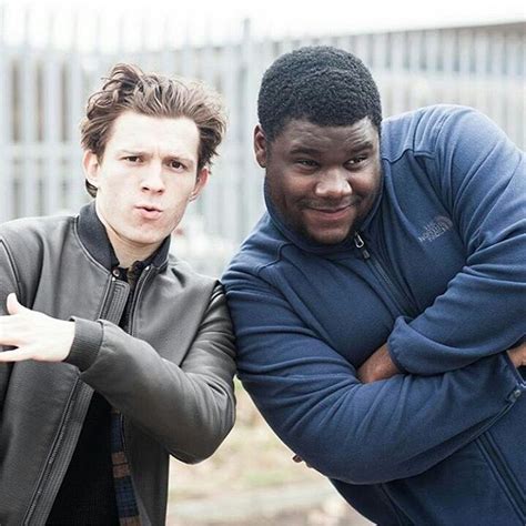 [NEW] Tom and his friend Tuwaine! "@tomholland2013: Mixtape dropping in ...