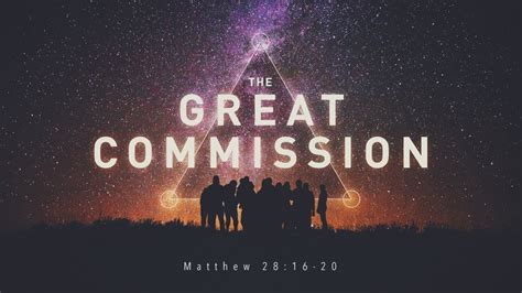 The Great Commission (Matthew 28:16-20) - YouTube