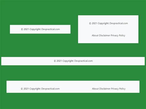 Create a Simple Footer in HTML and CSS · DevPractical