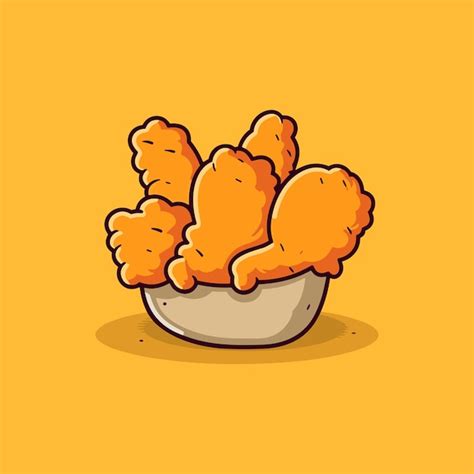 Premium Vector | Chicken tenders vector illustration clean line and ...