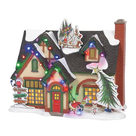 Department 56 Original Snow Village: The Grinch Themed House – Sparkle ...