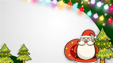 Fondo Navidad Árbol De Navidad Festival Santa Claus Vistoso para Power Point y Diapositivas ...