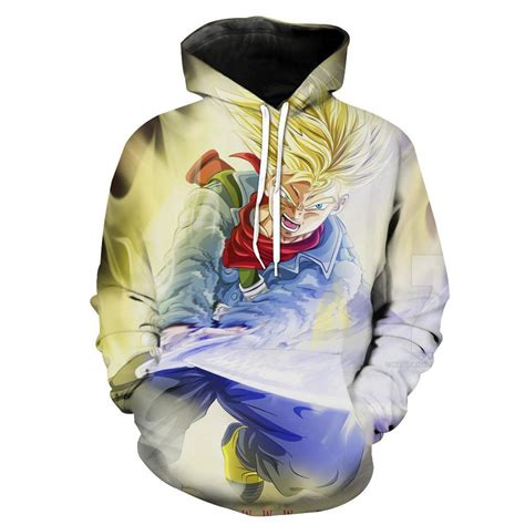 Super Saiyan Trunks Sword Dragon Ball Super Trunks Hoodie 3D - Bluefink