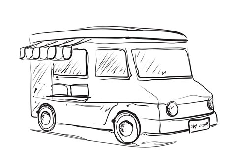 Food truck sketch | Graphics ~ Creative Market