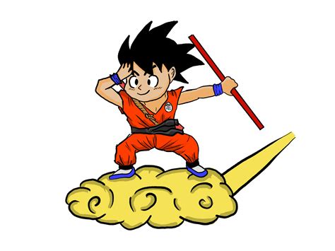 Detail Artstation - Kid Goku On Flying Nimbus