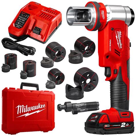 Milwaukee M18HKP-201C 18V 2.0Ah Li-ion Cordless Force Logic Knockout ...