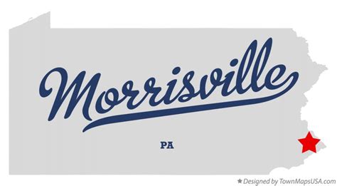 Map of Morrisville, Bucks County, PA, Pennsylvania