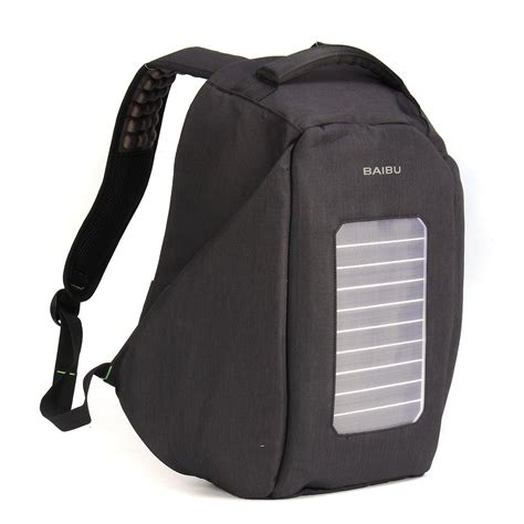 16 inch waterproof solar panel backpack laptop usb charger outdoor travel camping bags Sale ...