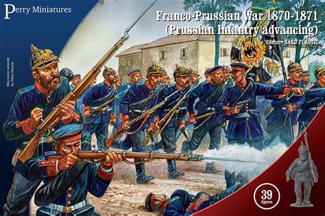 Prussian Infantry Advancing, Franco-Prussian War, 1870-1871--thirty-nine 28mm plastic figures ...