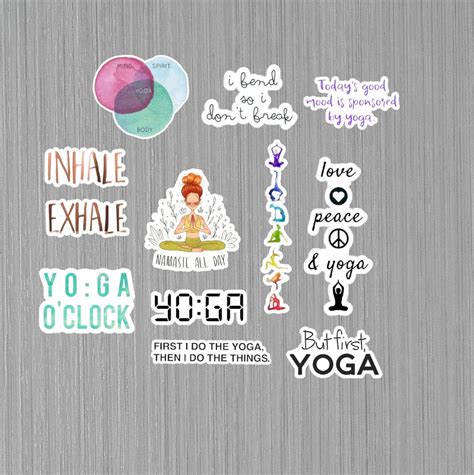 Yoga Stickers Yoga Gifts Yoga Decal Yoga Quote Yoga - Etsy