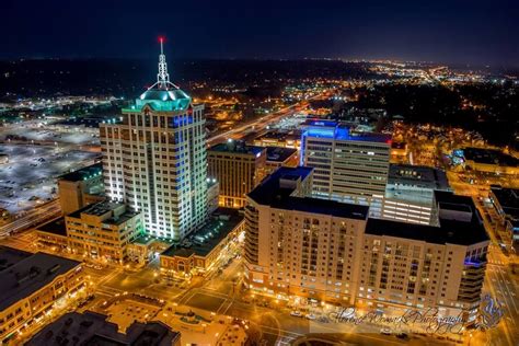 Virginia Beach Town Center at Night