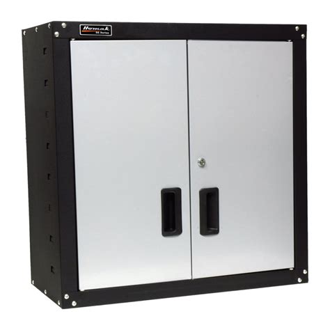 Homak High Quality Steel 2 Door Garage Storage Wall Cabinet w/ 2 Shelves, Silver - Walmart.com ...