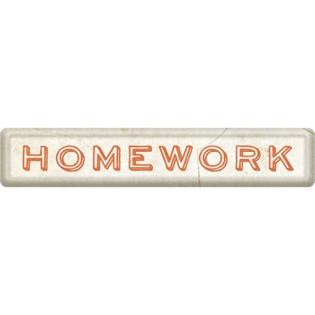 Homework Word Art 02 graphic by Janet Kemp | DigitalScrapbook.com ...