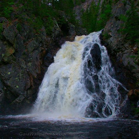 Waterfalls on the Fraser river wallpapers 2048x2048 - Free Desktop Wallpapers (200506171)