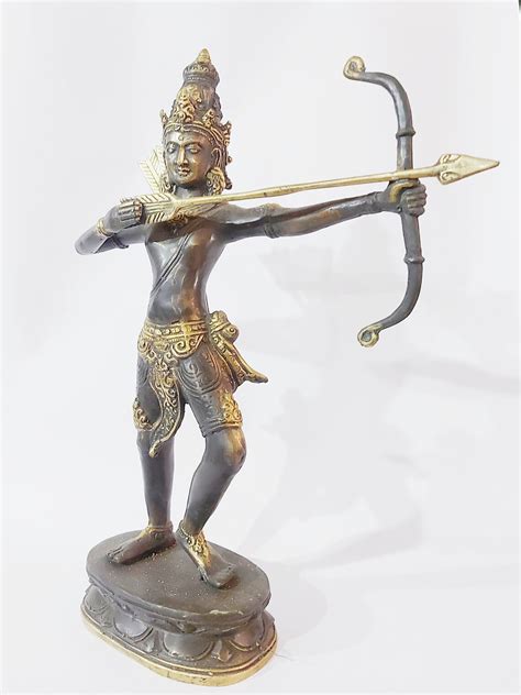 Arjuna Statue , Arjuna Bronze , Statue Bronze Sculpture of Arjuna , Epic Mahabharata ...