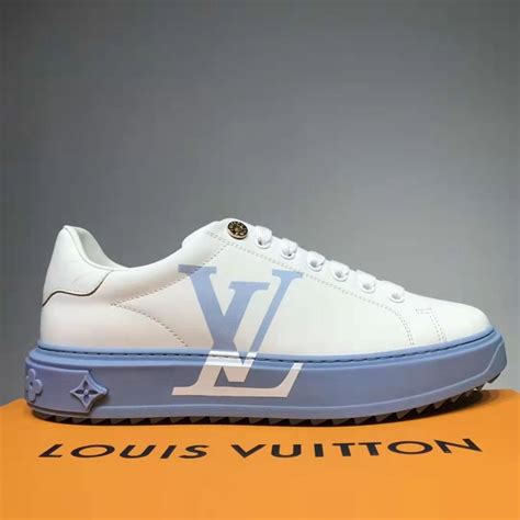 Louis Vuitton LV Unisex Time Out Sneaker Printed Calf Leather 3-D ...