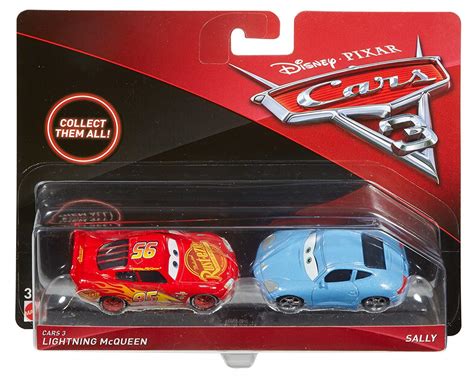 Cars 3 Lightning McQueen and Sally Die-Cast Vehicles, 2-Pack – Square Imports